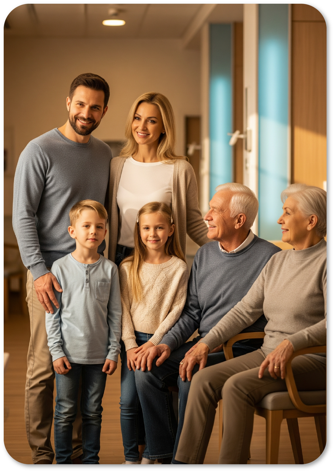 Happy family together